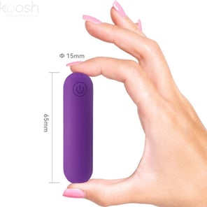 Bala Vibradora Splash Joline de Silicona Morada con Control Remoto, 10 Modos de Vibración, 6.5x1.5cm Juguete Sexual Discreto para Parejas