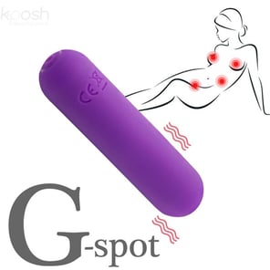 Bala Vibradora Splash Joline de Silicona Morada con Control Remoto, 10 Modos de Vibración, 6.5x1.5cm Juguete Sexual Discreto para Parejas