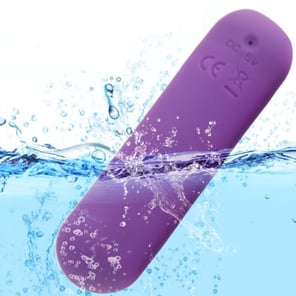 Bala Vibradora Morada Splash Joie de Silicona con Control Remoto, 10 Modos de Vibración, 75x19mm Juguete Sexual Discreto para Adultos