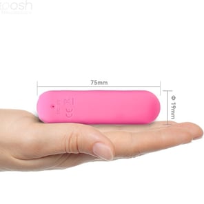 Bala Vibradora Rosa de Silicona Splash Joie con Control Remoto, 10 Modos de Vibración, 75x19 mm Juguete Sexual Discreto para Parejas