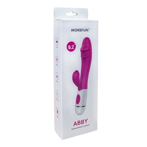 Vibrador y Estimulador Abby Rosa con 16 Velocidades Masajeador Íntimo Recargable para Mujeres