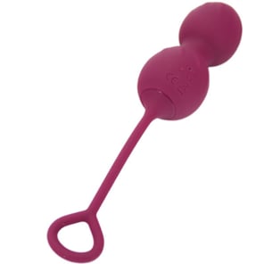 Blossoms Bolas Chinas Vibradoras Rojo Oscuro con Control Remoto 10 Modos de Vibración para Ejercicios Kegel y Placer Femenino