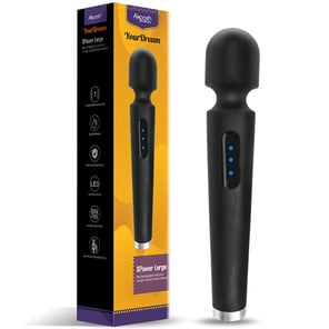 Masajeador y Vibrador X Power Large Negro con 7 Modos de Vibración Potente Estimulador Recargable
