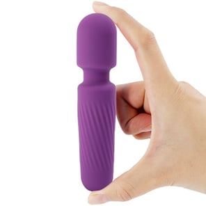 Masajeador y Vibrador Recargable Morado con 10 Modos de Vibración Placer y Relajación para Adultos