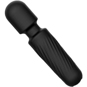 Masajeador y Vibrador Recargable Negro con 10 Modos de Vibración Estimulador Corporal Potente y Silencioso
