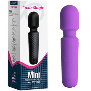 Masajeador Vibrador Recargable de Silicona Morado 10 Modos de Vibración Estimulador Erótico para Adultos