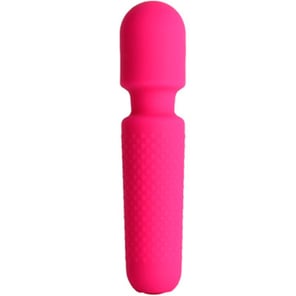 Masajeador Vibrador Recargable de Silicona Rosa con 10 Modos Estimulador Potente para Mujer