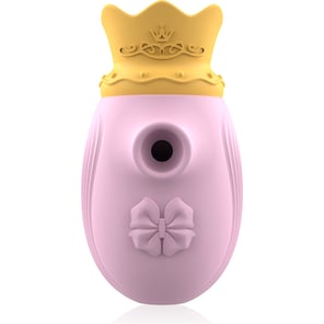 Estimulador de Clítoris Rosa con 10 Modos de Succión y Licking Masajeador Femenino Recargable para Placer Íntimo