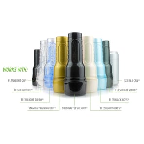 Masturbador Go Torque Ice + Universal Launch + Lubricante Aqua Quality 50ml Kit Completo para Placer Masculino