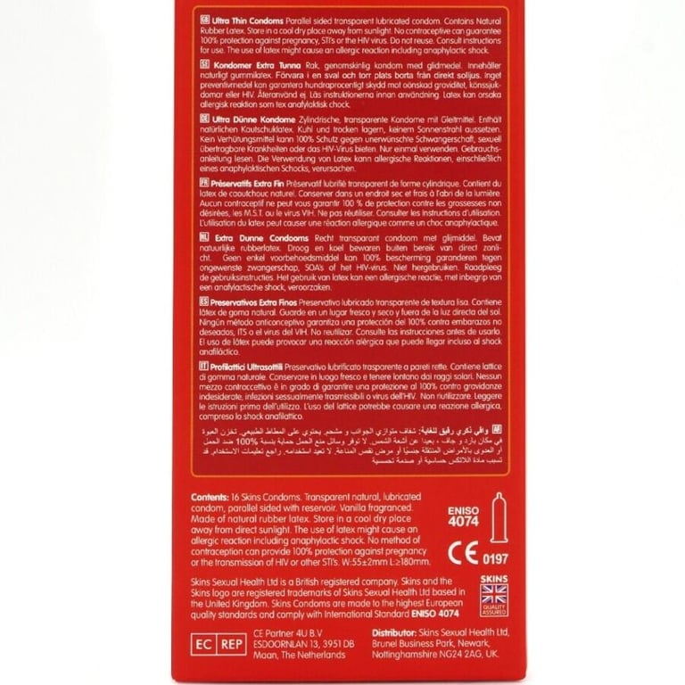 Ultra Thin Premium Condoms Pack 16