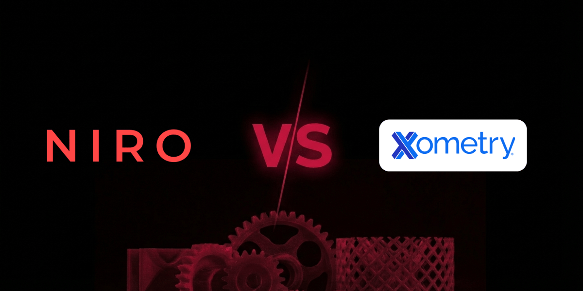 Srovnání průmyslových platforem Xometry a Protolabs se specializovaným servisem Niro3D