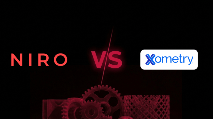 Srovnání průmyslových platforem Xometry a Protolabs se specializovaným servisem Niro3D