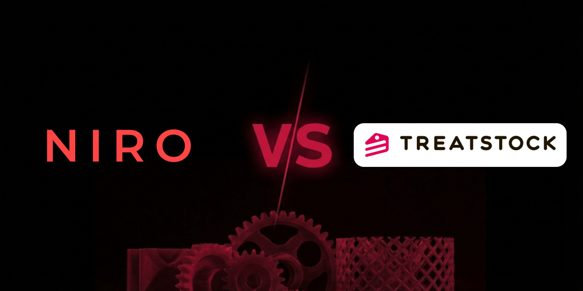 Srovnání 3D tiskových tržišť Treatstock a 3D Hubs s přímým servisem Niro3D