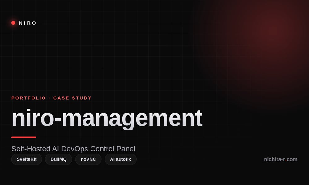 niro-management: A Self-Hosted AI DevOps Control Panel