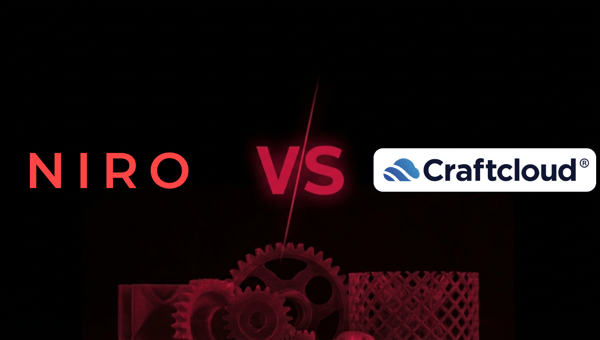 Srovnání přímého 3D tiskového servisu Niro3D a cenového agregátoru Craftcloud