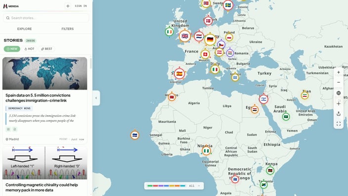 Meridia — positive news atlas