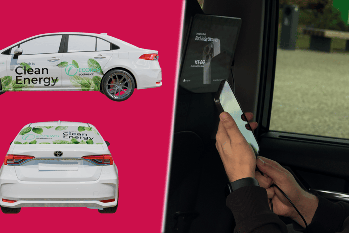 Propojení Autoplakátů a taxi tabletů: Nový městský marketing