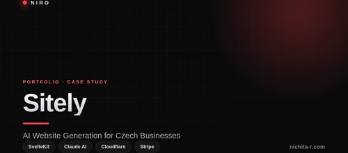 Sitely — AI website generation platform for Czech businesses