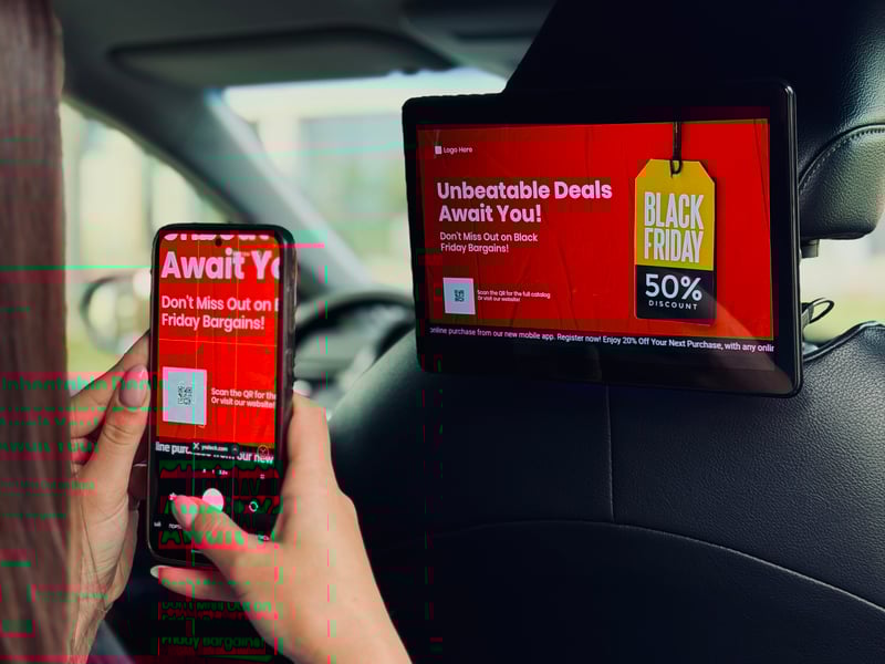 Reklamní taxi tablety