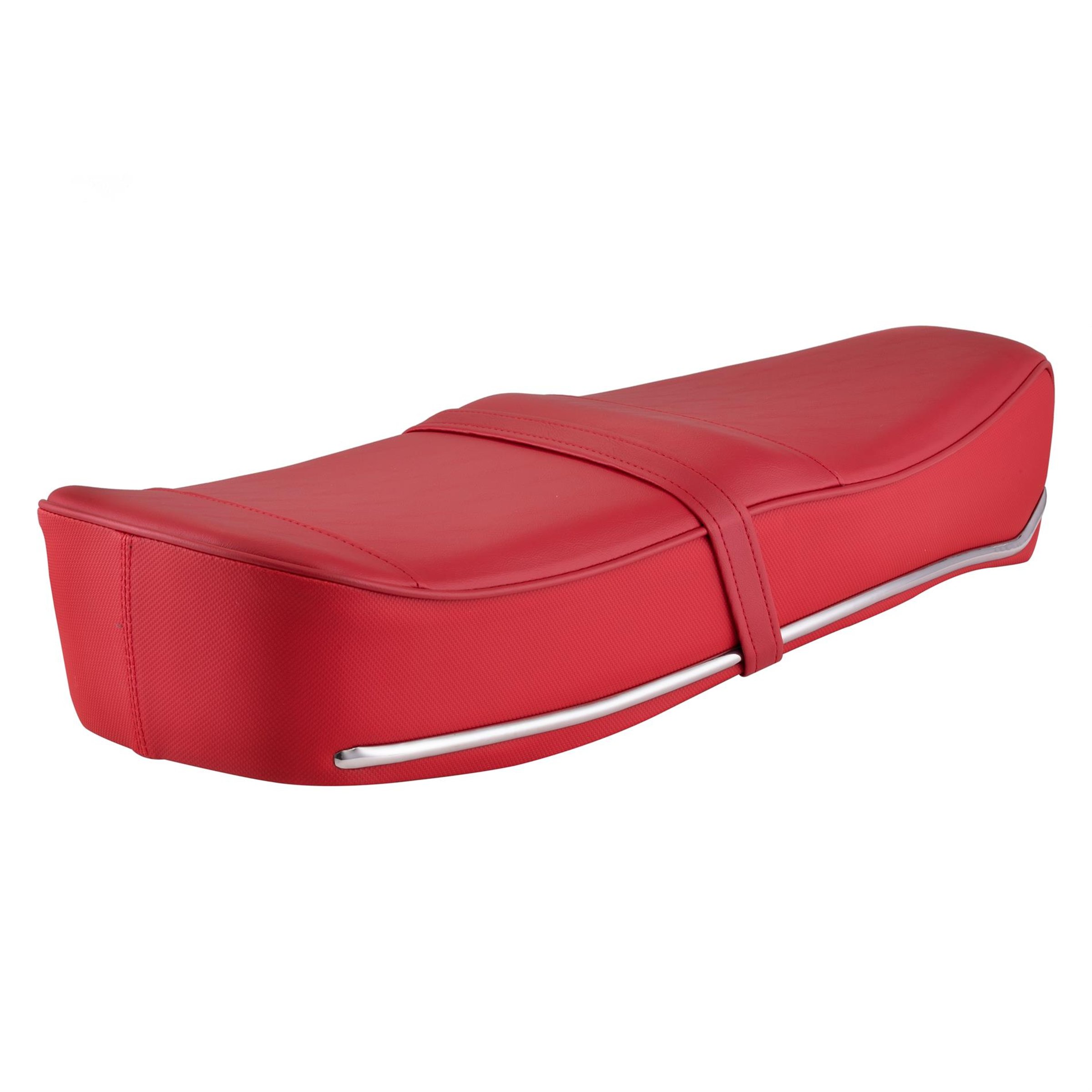 Image of Sitzbank Pegasus orientrot RAL 3031 für Lambretta 125 LI 3°/LIS/DL/GP/150 LI 3°/LIS/SX/DL/GP/175 TV 3°/200 SX/DL/GP für Lambretta 125 LI 3°/LIS/DL/GP/150 LI 3°/LIS/SX/DL/GP/175 TV 3°/200 SX/DL/GP