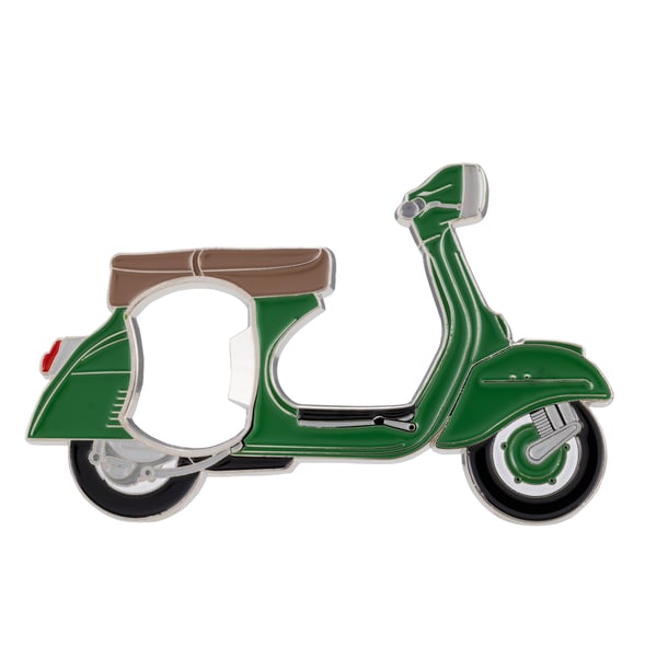 Image of Flaschenöffner mit Motiv Vespa Motorroller grün