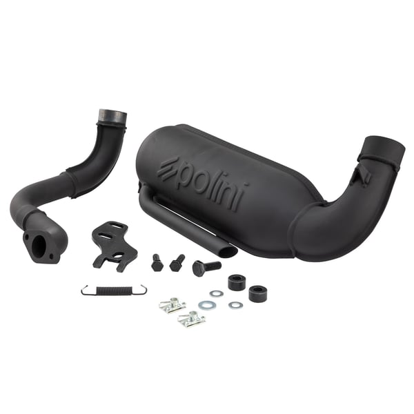 Image of Rennauspuff POLINI Original 200.2032, Stahl für Vespa 50/N/L/R/S/Special/SR/SS