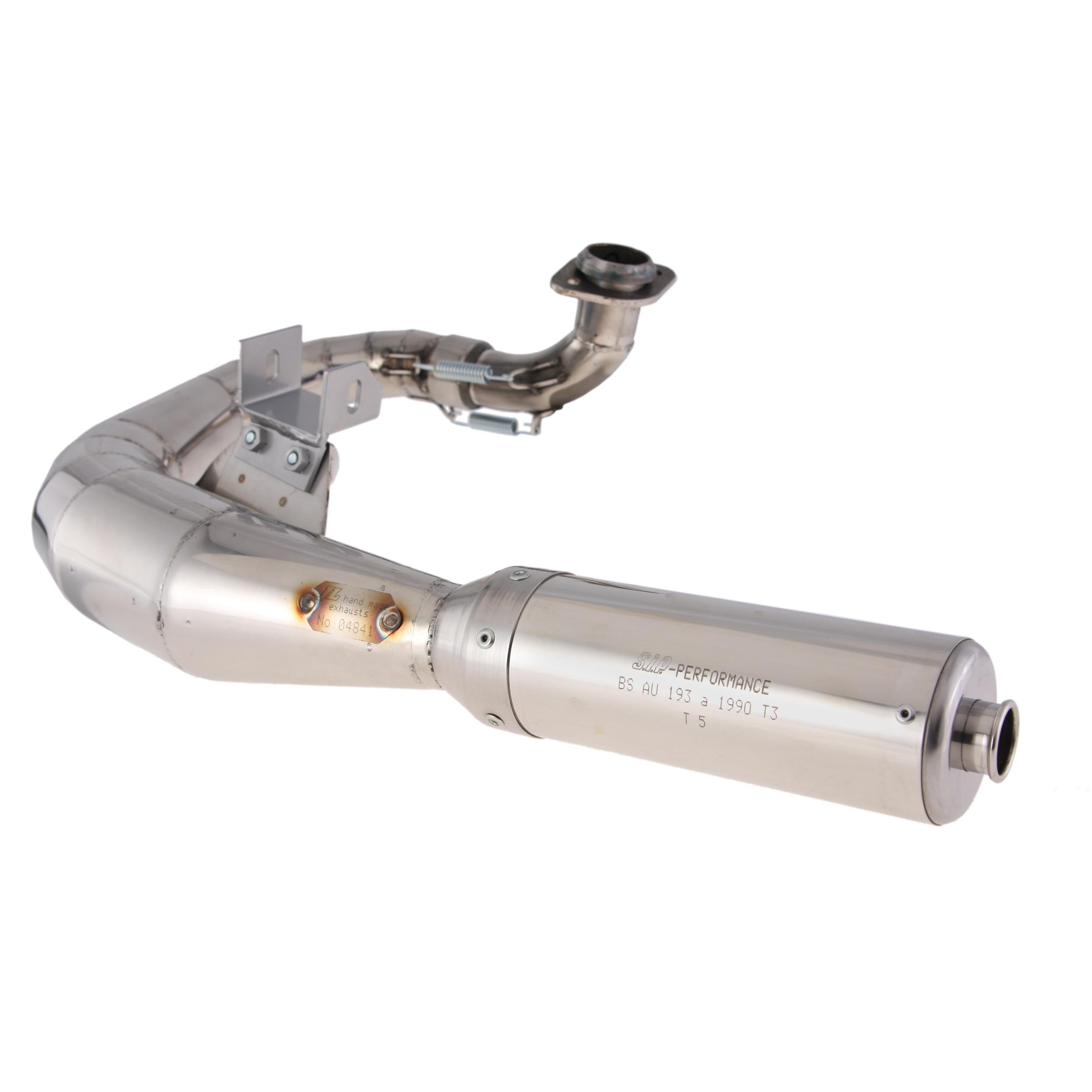 Image of Rennauspuff SIP Performance, Material: Edelstahl poliert, Dämpfer: Edelstahl Farbe (ESD): silber für Vespa T5 für Vespa T5