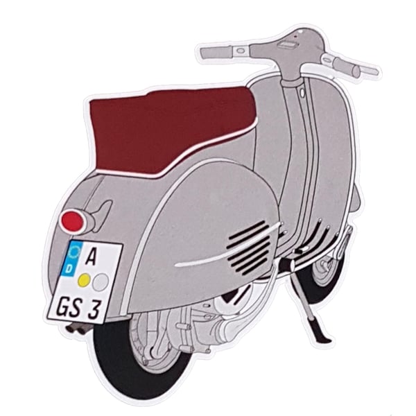 Image of Aufkleber mit Motiv Vespa GS 3 Motorroller
