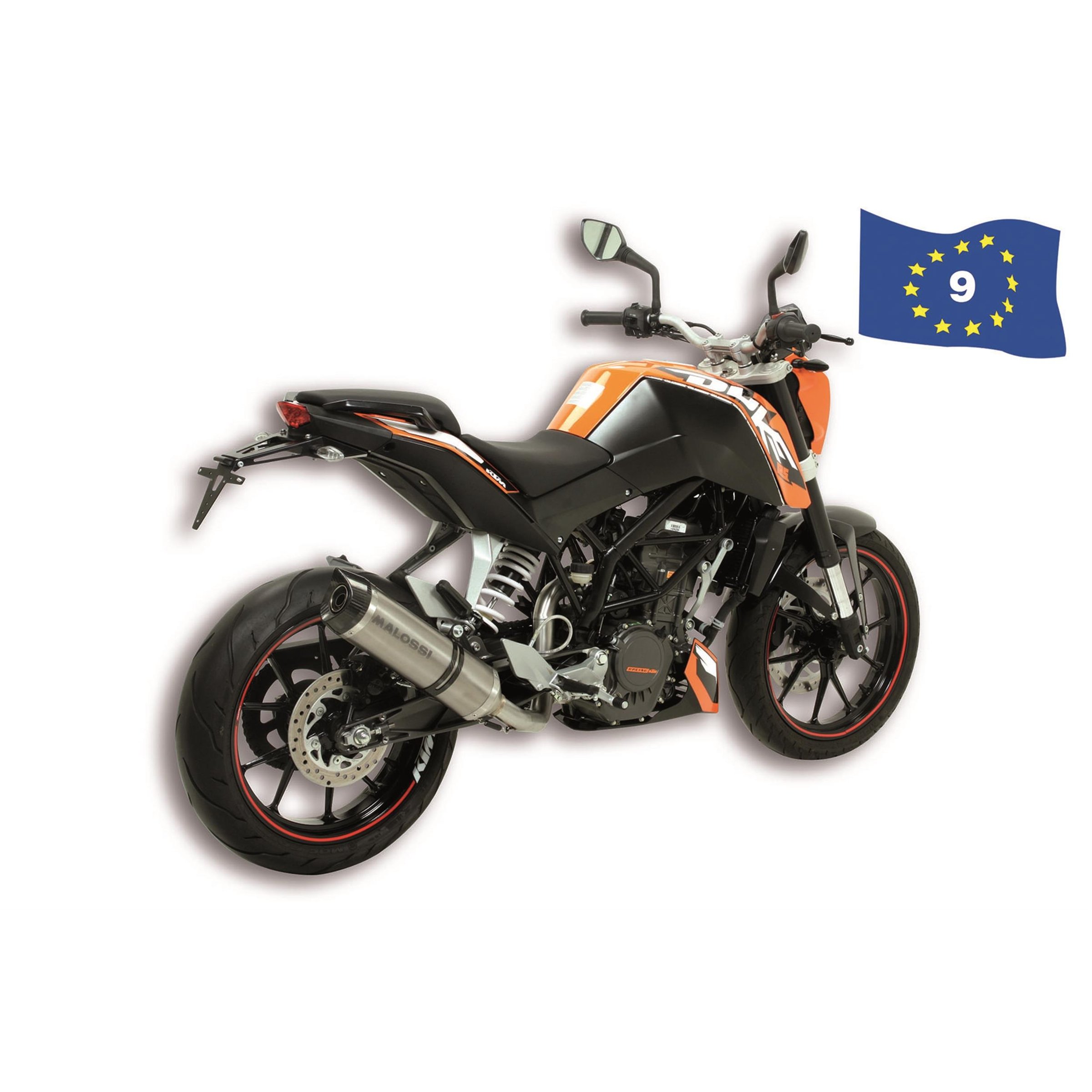 Image of Rennauspuff MALOSSI GP MHR Replica 3215202 für KTM 125 Duke 4T LC i.e. für KTM 125 Duke 4T LC i.e.