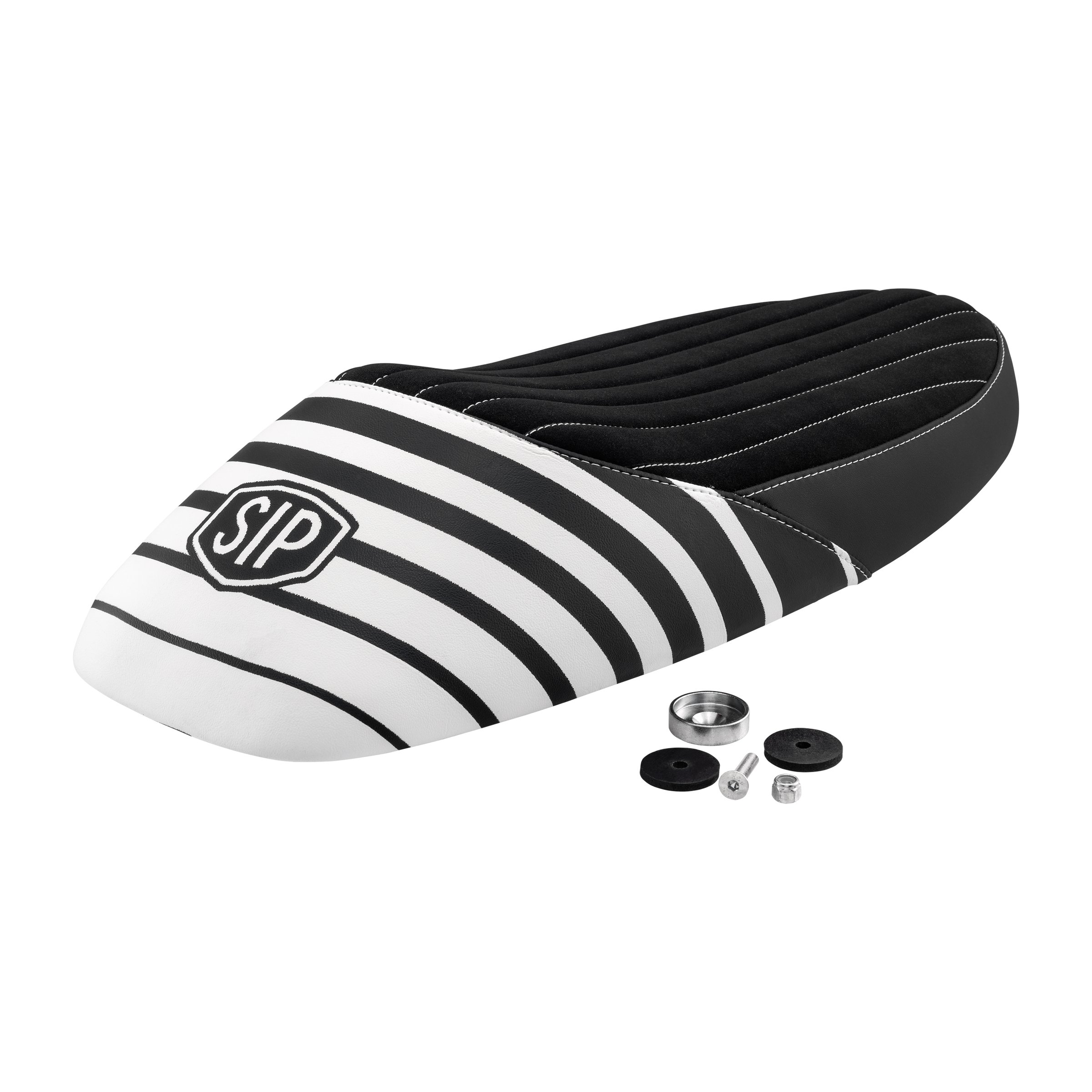 Image of Sportsitzbank NISA HIVE schwarz / weiß für Vespa 50-125/PV/ET3 für Vespa 50-125/PV/ET3