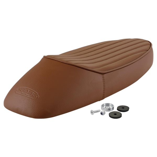 Image of Sportsitzbank NISA 2020 Sport braun, signalbraun RAL 8002 für Vespa 50-125/PV/ET3
