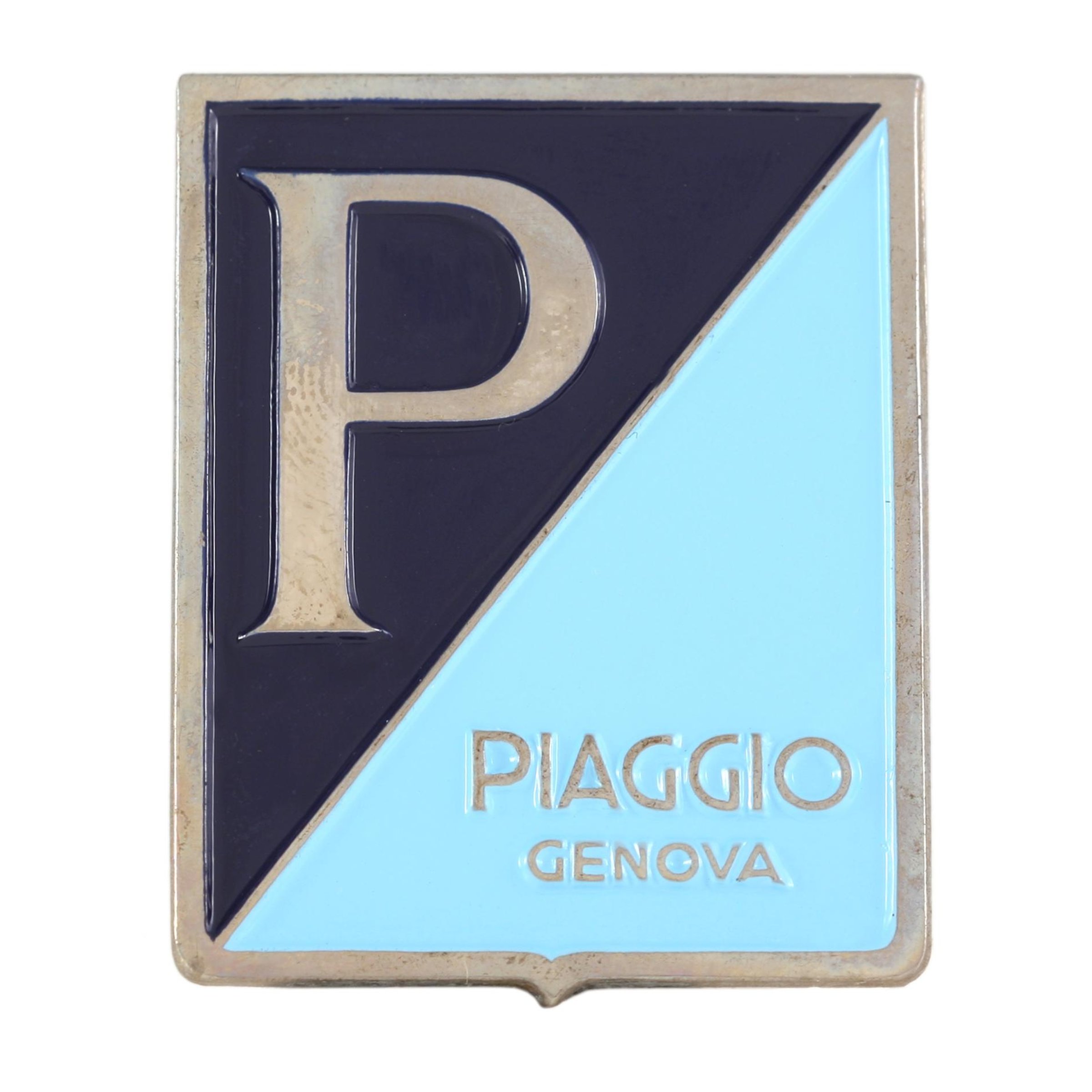 Image of Emblem "PIAGGIO GENOVA" für Vespa 150 VL3T/VB1T/VS2-4T für Vespa 150 VL3T/VB1T/VS2-4T