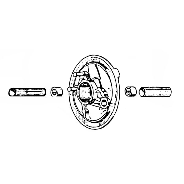 Image of Schlagdorn Nadellager Bremsankerplatte innen für Einbau für Vespa PK50-125/S/XL/XL2/PX80-200/PE/Lusso/'98/MY/'11/T5/Cosa