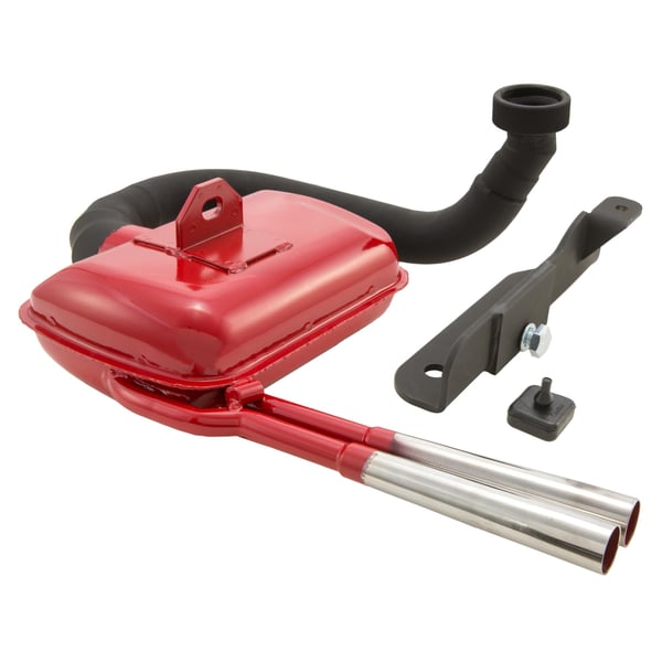 Image of Rennauspuff SIP Road Sport Optik, Stahl rot, Farbe (ESD): chrom für Vespa 150 GS VS2-5T, 1956-1961