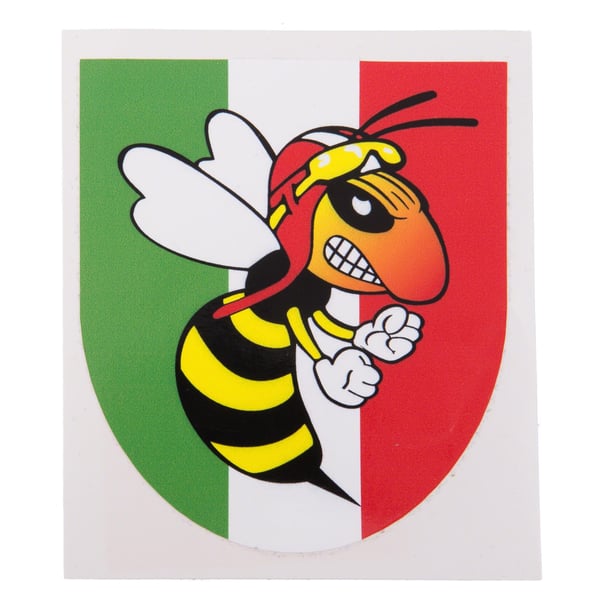 Image of Aufkleber mit Motiv "Wappen böse Wespe", Italien