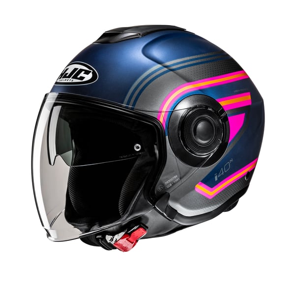 Image of Helm HJC i40N LINIA, blau/pink, Gr. L, 58-59 cm Jethelm