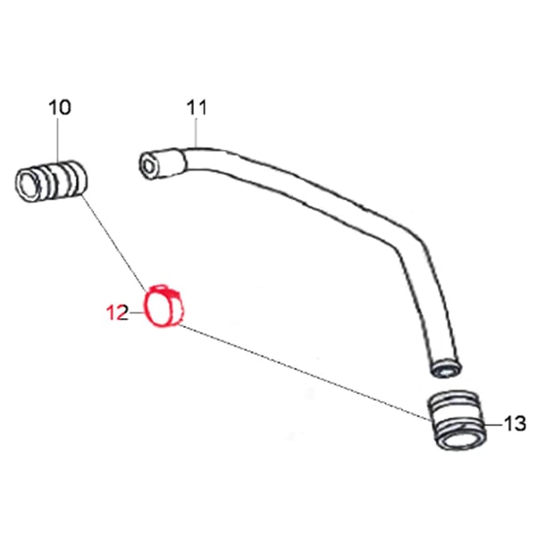 Image of Schlauchschelle LML, Sekundärluftrohr, C-4727582 für LML Star 125/150 2T