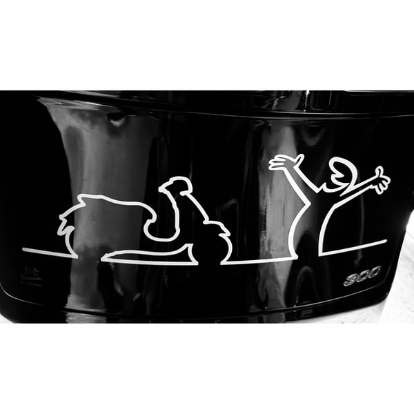 Image of Aufkleber mit Motiv Vespa GTS Motorroller