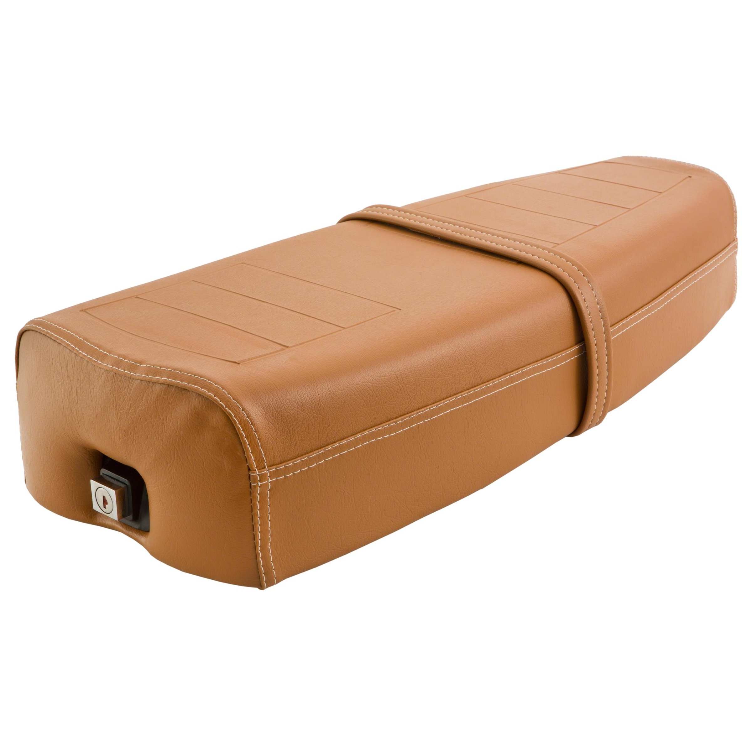 Image of Sitzbank DELTA braun, orangebraun RAL 8023 für Vespa PK50-125/S/ETS für Vespa PK50-125/S/ETS