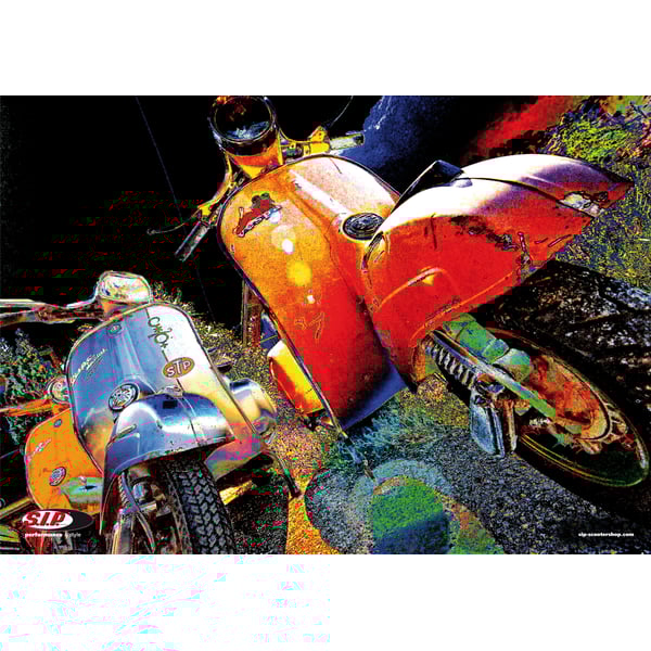 Image of Poster SIP mit Motiv "Vespa 70ies II" XXL Motorroller