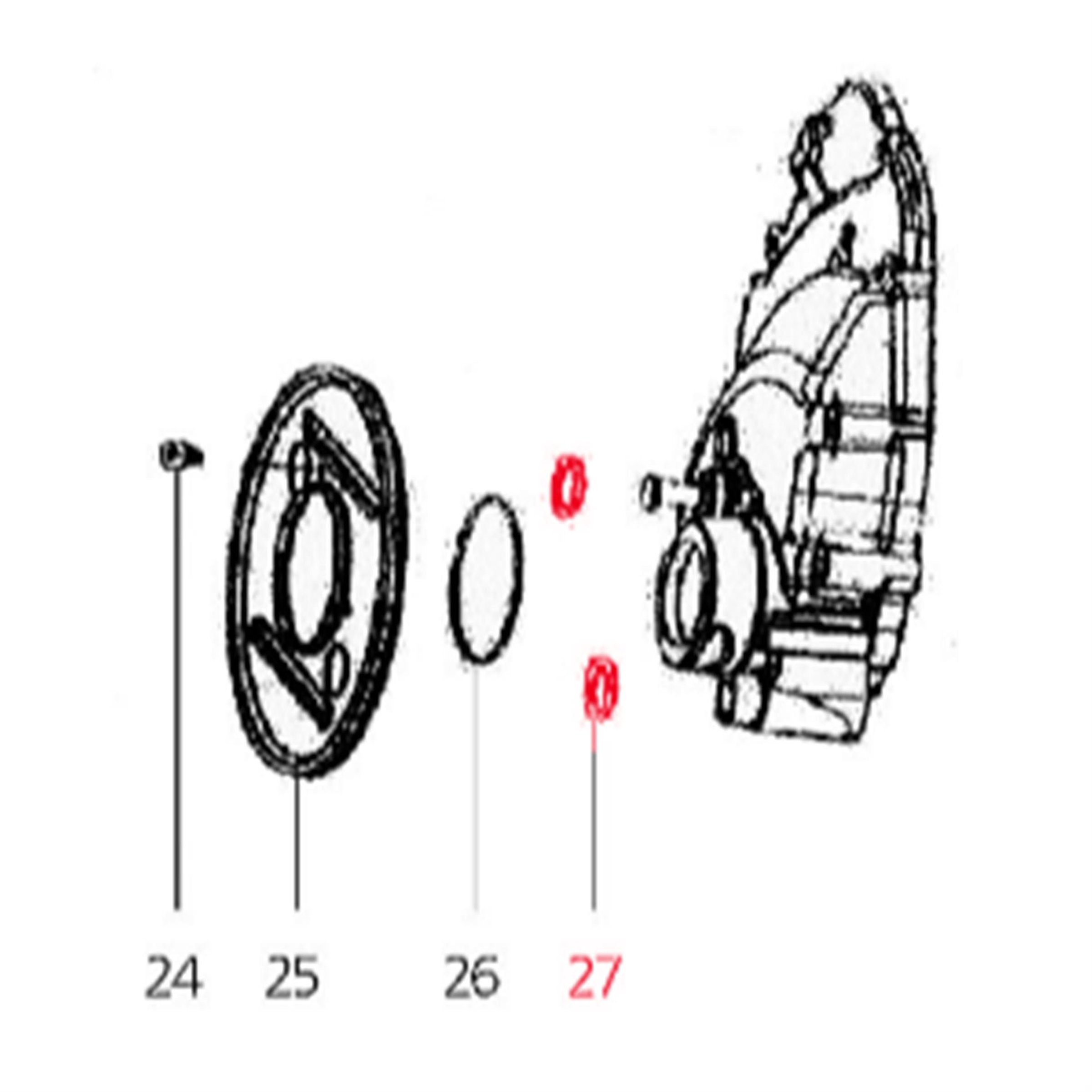 Image of O-Ring Kit Staubschutzblech Hinterrad (klein) (d) 3,0mm, LML für LML Star 125-150 4T/Star Deluxe/II 125 CVT/StarLite 125 CVT (3 Stück) für LML Star 125-150 4T/Star Deluxe/II 125 CVT/StarLite 125 CVT (3 Stück)