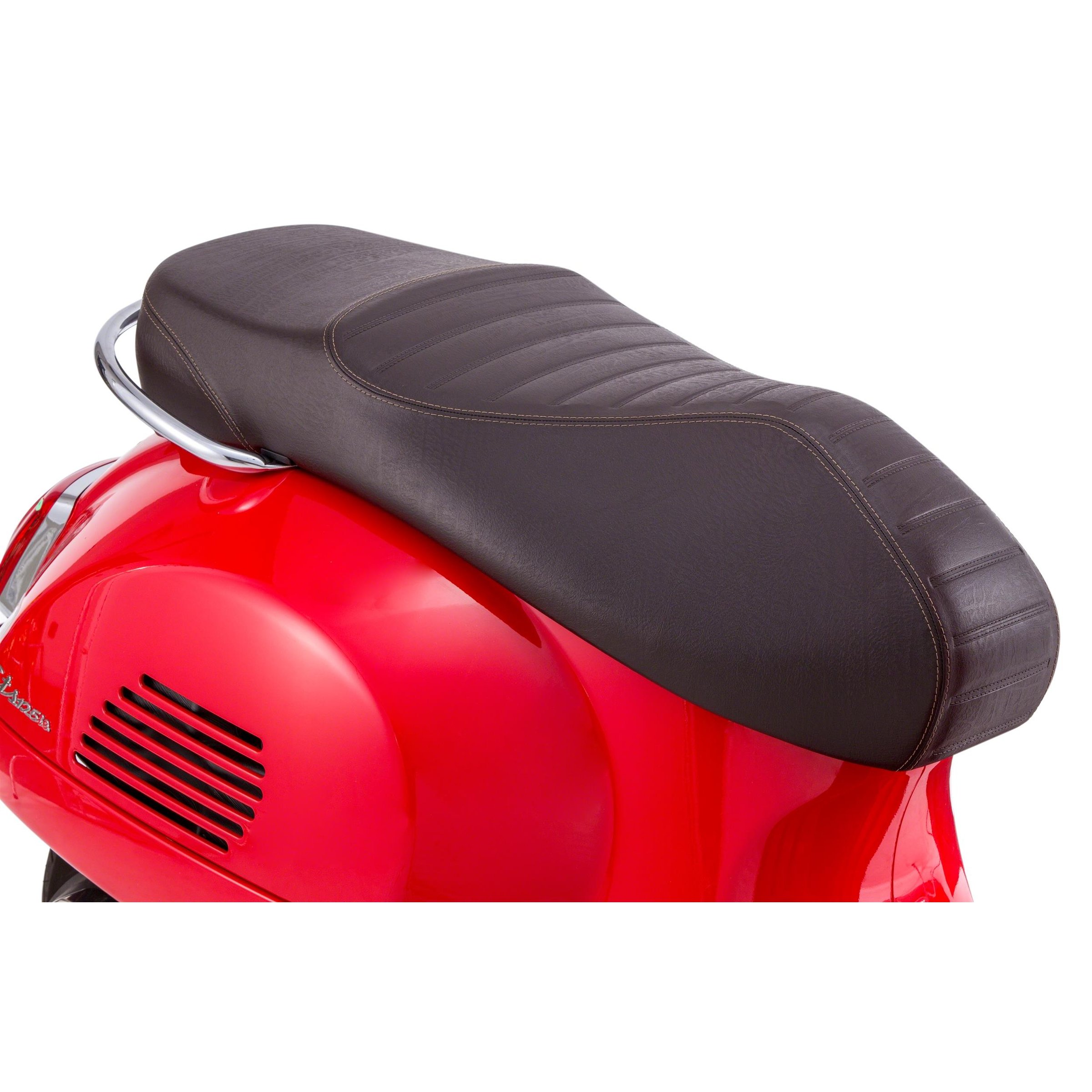 Image of Sitzbank PIAGGIO dunkelbraun abgesteppt 1B001324 für Vespa GTS 300ccm i.e. Touring ('14) für Vespa GTS 300ccm i.e. Touring ('14)