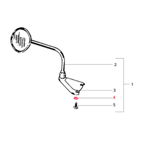 Image of Unterlegscheibe M8 mm Ø 8,5x20 mm (d) 2,0mm, LML für LML Star 125-200 4T/Star Deluxe 125-150 4S/Speedy