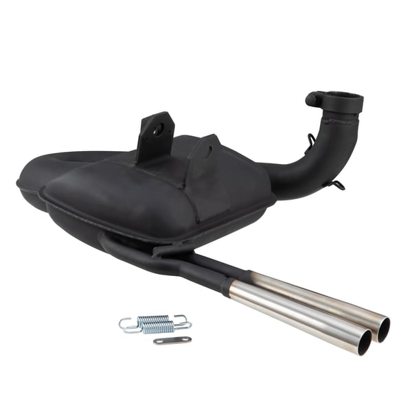 Image of Rennauspuff SIP ROAD 3.0 Sport Optik, Stahl schwarz, Farbe (ESD): chrom für Vespa 125 VNA-TS/150 VBA-T4/PX80-150/PE/Lusso