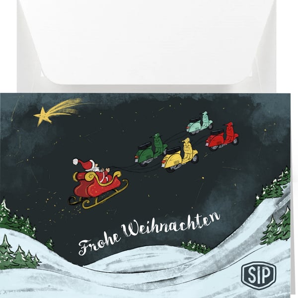 Image of Grußkarte SIP mit Motiv FROHE WEIHNACHTEN