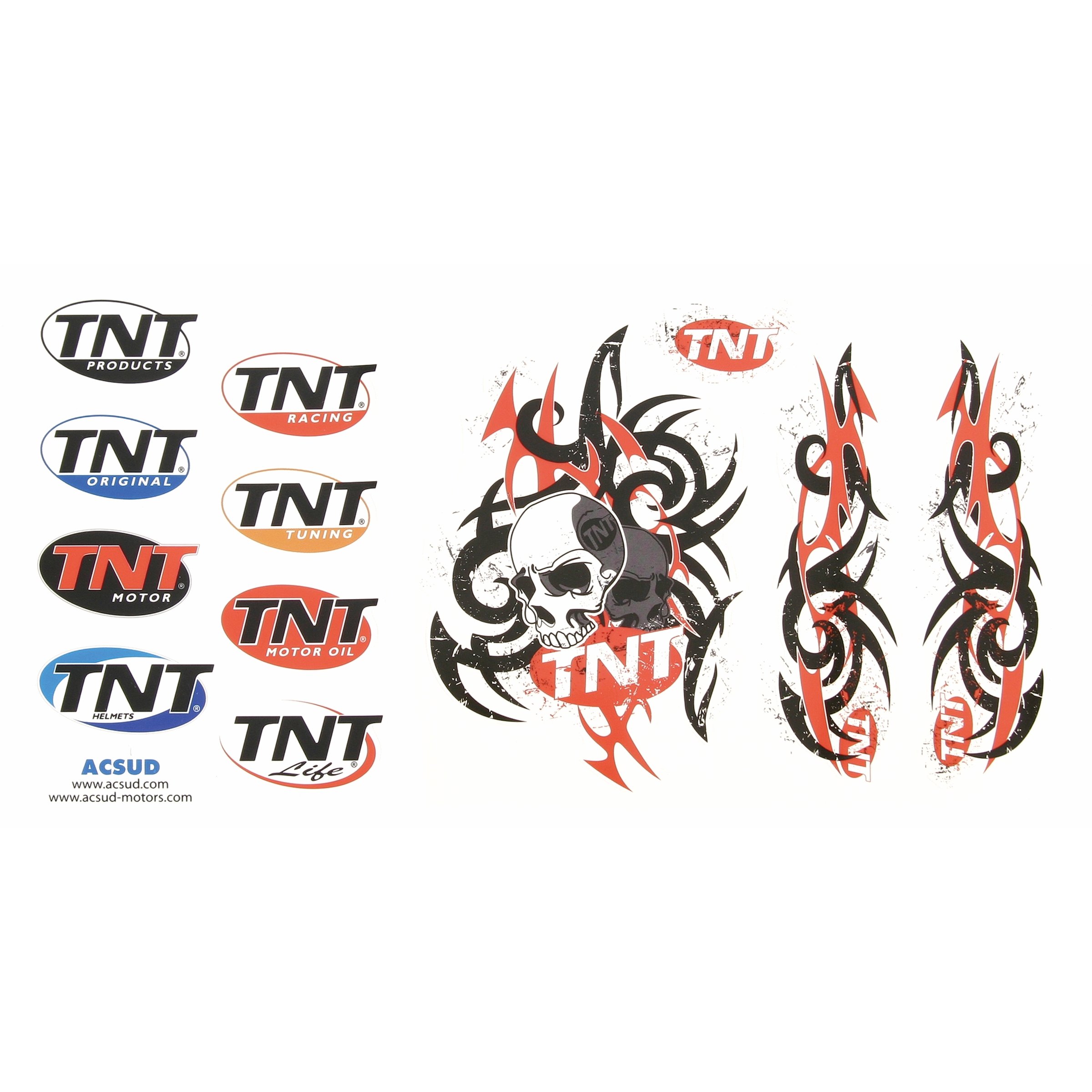 Image of Aufkleberset TNT mit Motiv "Skull/Tribal"