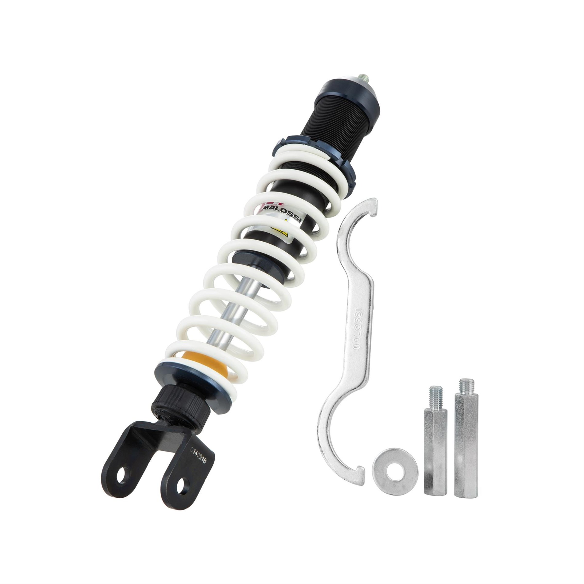 Image of Stoßdämpfer MALOSSI RS24 4615218 hinten für Vespa PX125-200 E '98/MY/'11/LML Star Deluxe 4T für Vespa PX125-200 E '98/MY/'11/LML Star Deluxe 4T