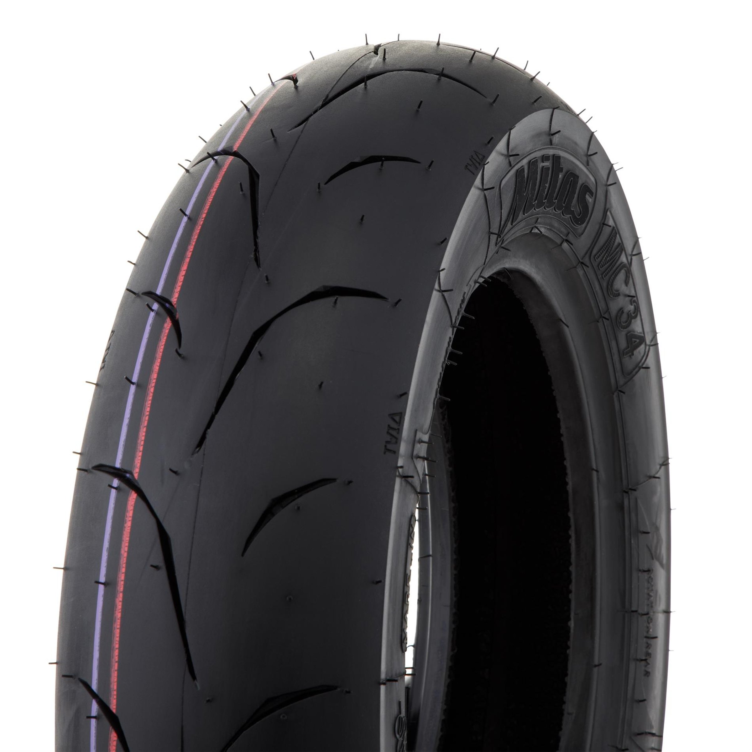 Image of Reifen MITAS MC34 100/90-10 56P TL Mischung: road vorne oder hinten vorne oder hinten