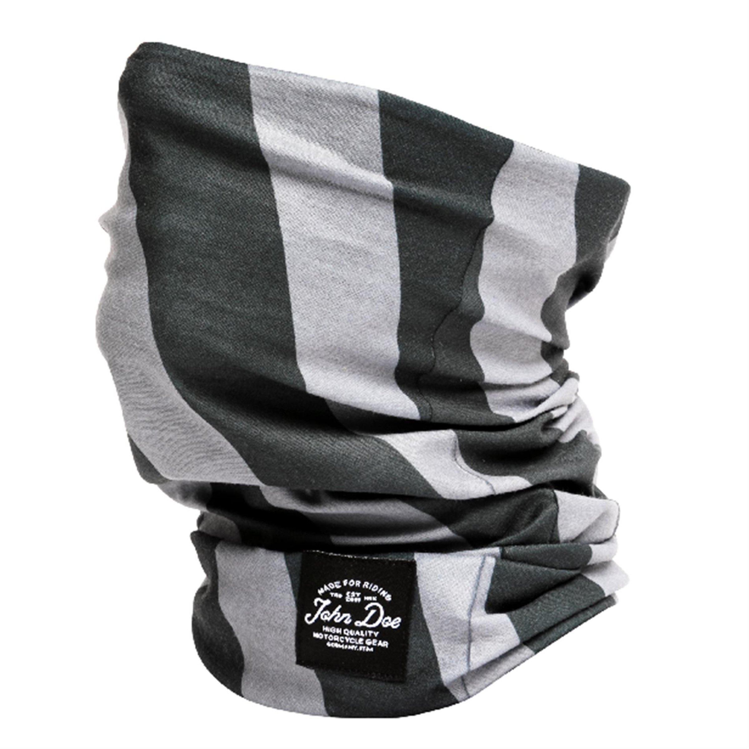 Image of Halstuch JOHN DOE Stripes Black Grey