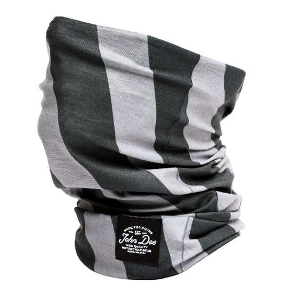 Image of Halstuch JOHN DOE Stripes Black Grey